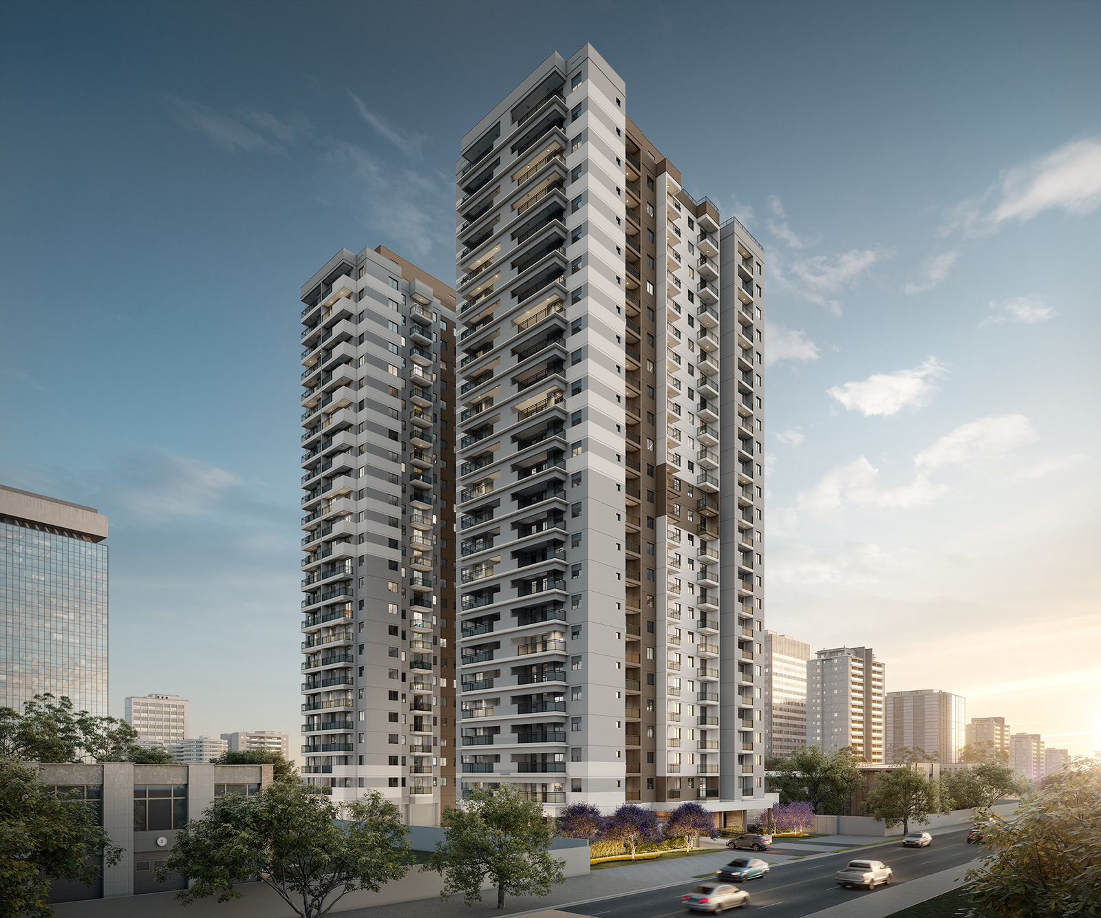 Fachada perspectiva artistica do Alto Chacara Santo Antônio